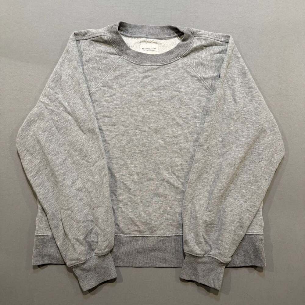 Abercrombie & Fitch Sweatshirt Size L Grey Soft A&F Essentials